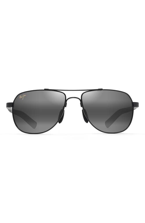 MAUI JIM MAUI JIM GUARDRAILS 56MM POLARIZEDPLUS2® AVIATOR SUNGLASSES 