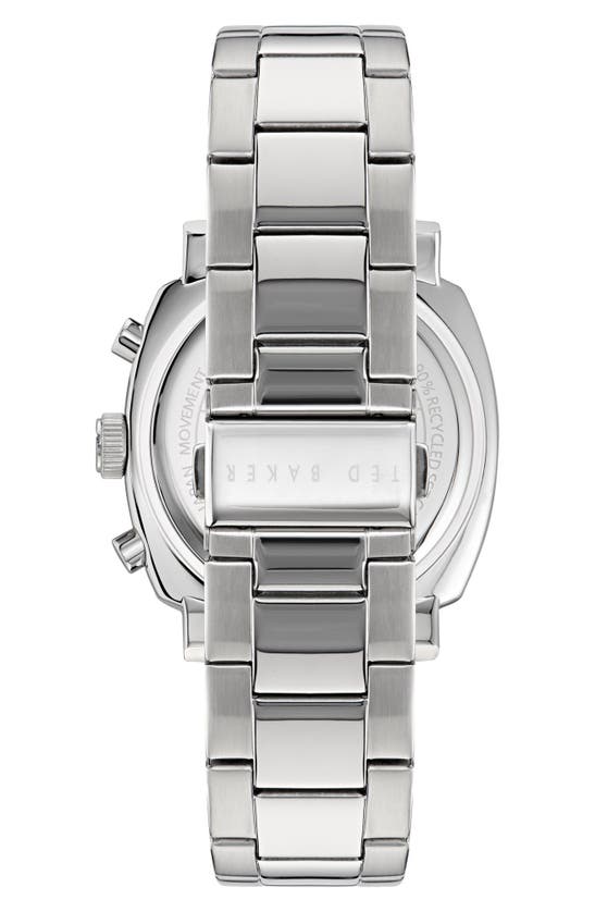 Shop Ted Baker Bracelet Chronograph Watch, 20mm In Stainless Steel