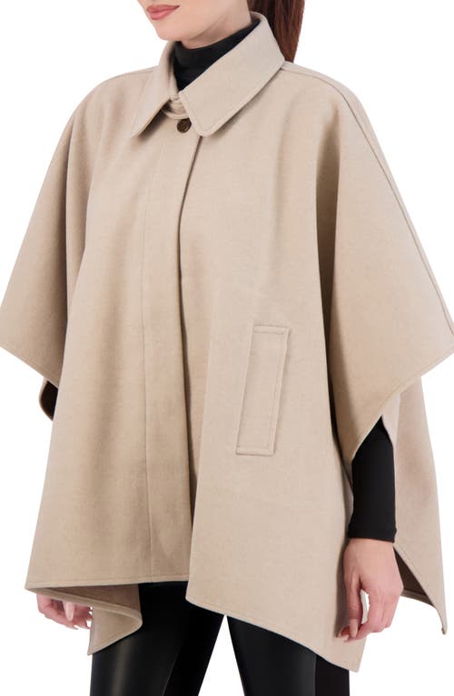 Ookie & Lala Faux Wool Cape In Camel