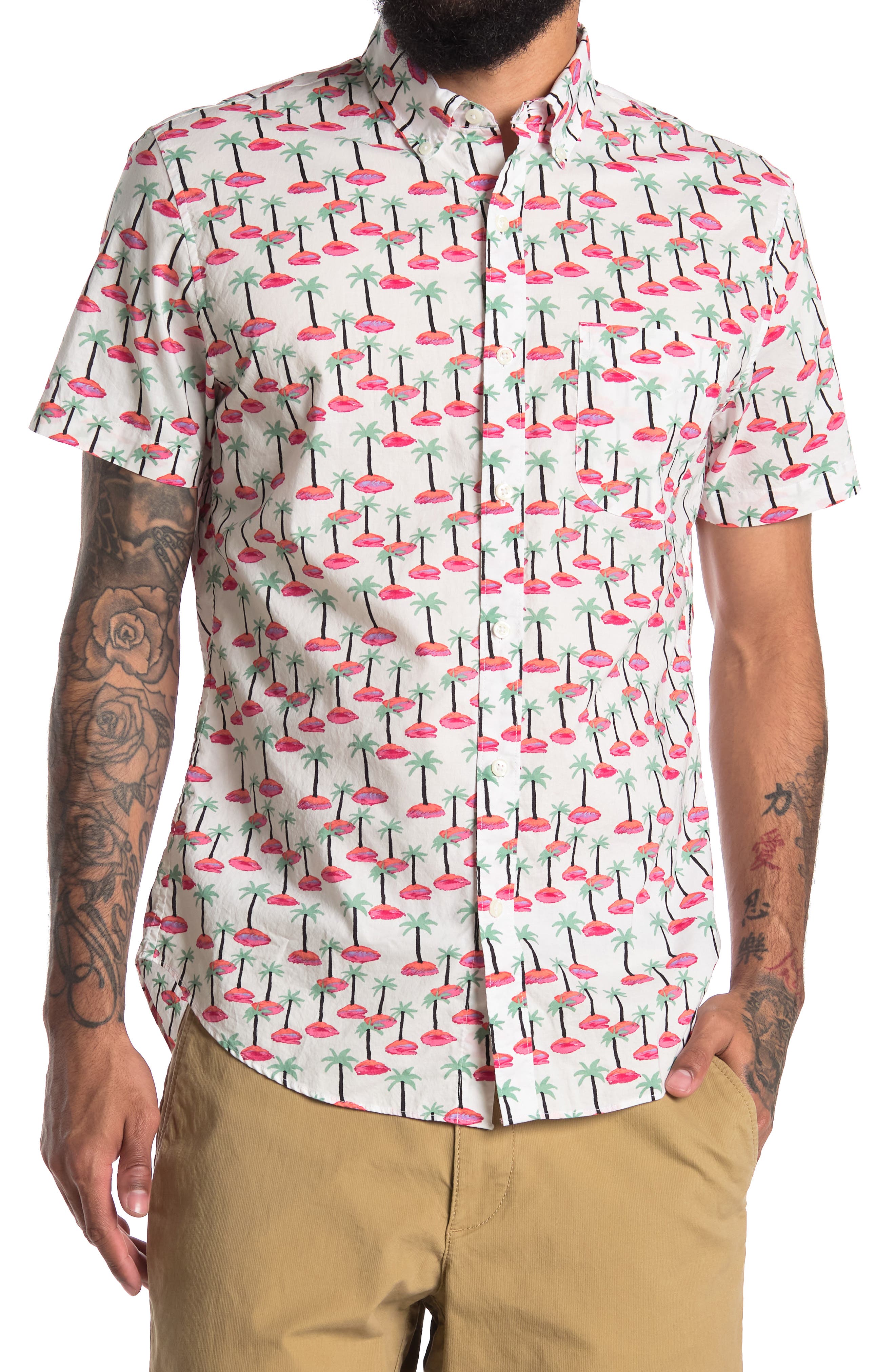 Bonobos Riviera Palm Tree Short Sleeve 