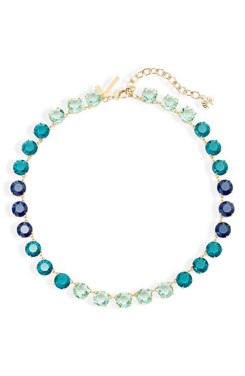 Lele Sadoughi Candy Crystal Necklace in Ocean Cove at Nordstrom