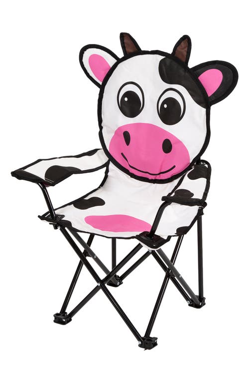 Pacific Play Tents Milky the Cow Camping Chair in White Black Pink at Nordstrom