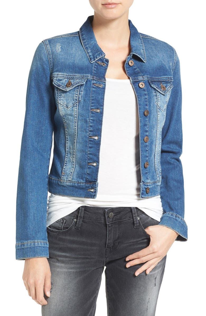 Mavi Jeans Samantha Distressed Denim Jacket | Nordstrom