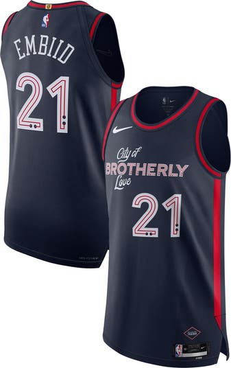 Nike Men's Nike Joel Embiid Navy Philadelphia 76ers Authentic Jersey - City Edition | Nordstrom