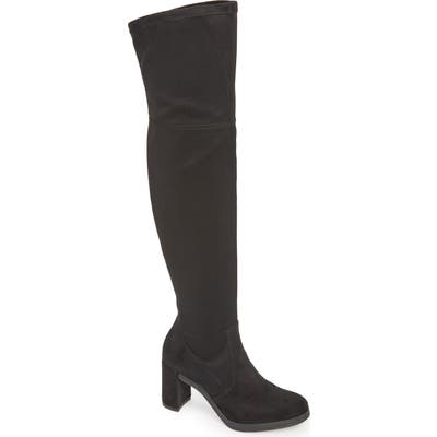 Wonders Over The Knee Stretch Boot, Black