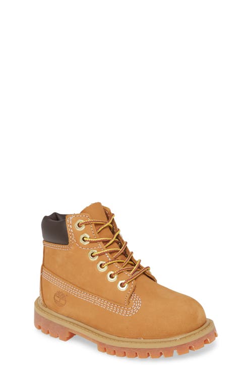 Timberland 6-Inch Premium Waterproof Boot in Wheat Nubuck at Nordstrom