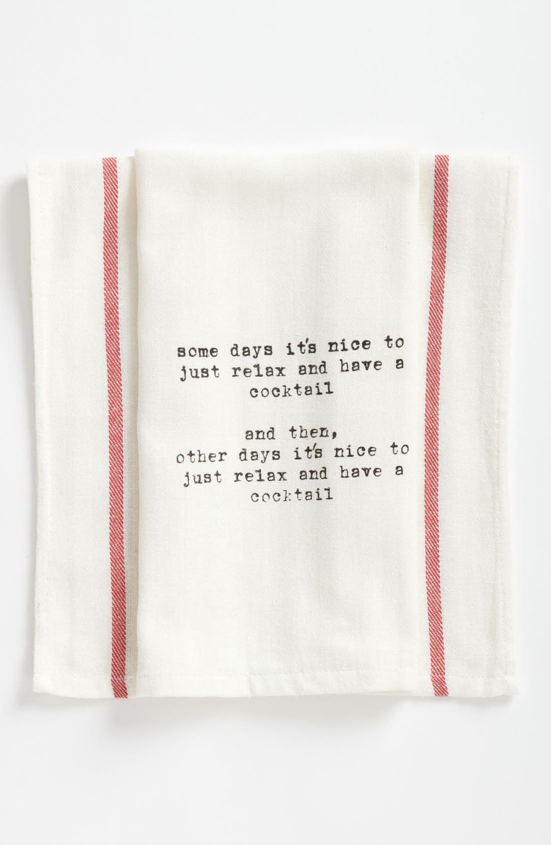 Second Nature By Hand 'Relax and Have a Cocktail' Towel Nordstrom