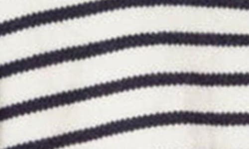 Edikted Copenhagen Oversize Stripe Sweater In Navy-and-cream