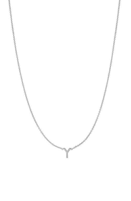 BYCHARI Initial Pendant Necklace in 14K Gold-Y at Nordstrom
