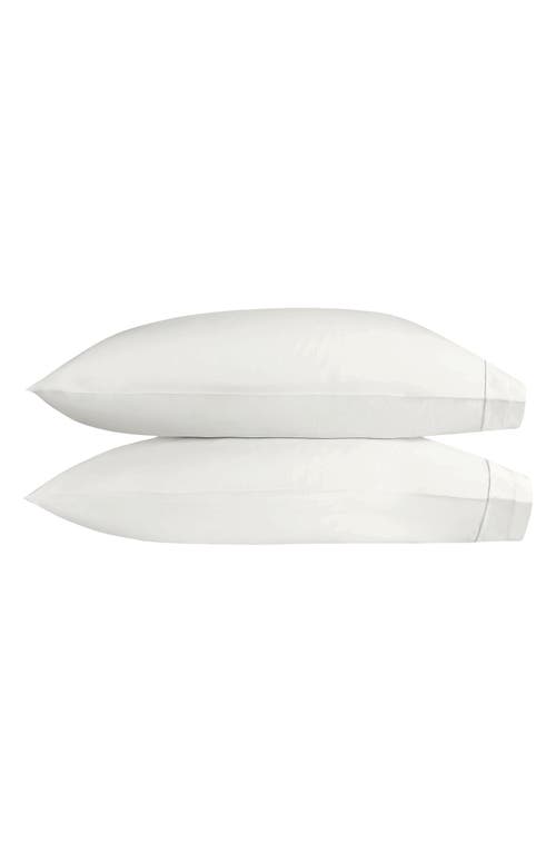 Matouk Ambrose Set Of 2 600 Thread Count Egyptian Cotton Pillowcases In White