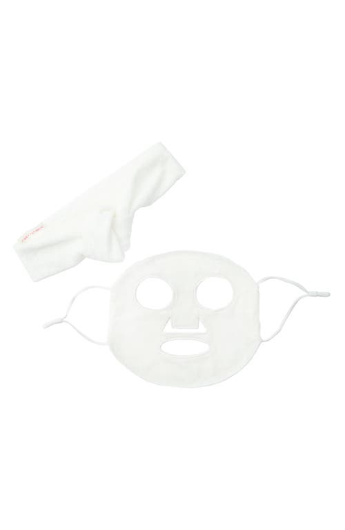Pure Luxury Organic Reusable Sheet Mask & Spa Headband in White