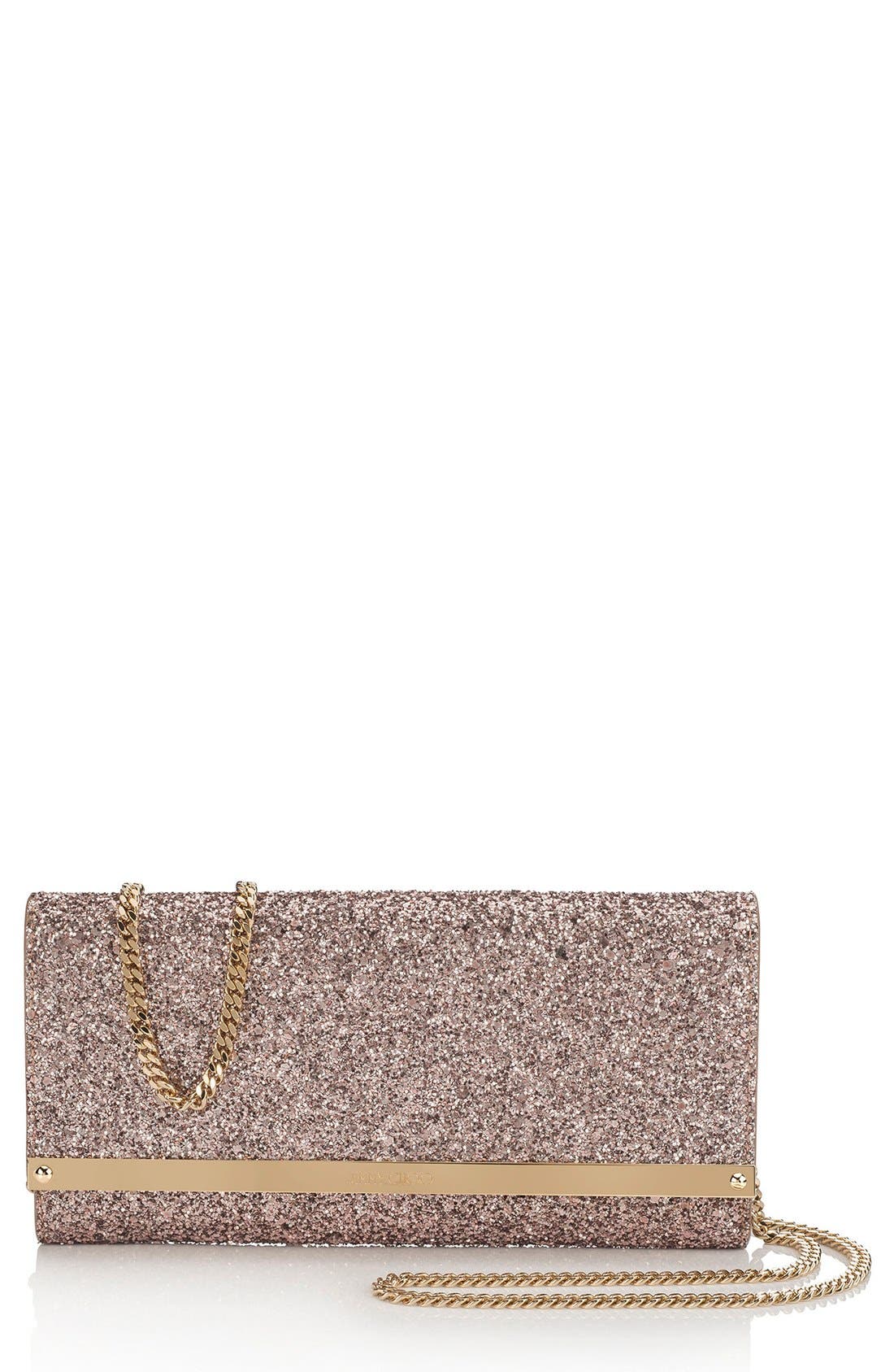 Jimmy Choo Milla Coarse Glitter Clutch Nordstrom
