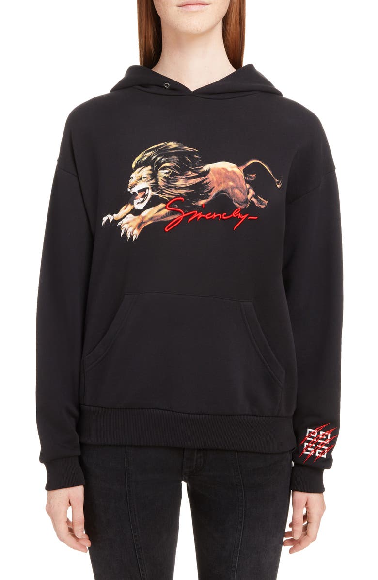 Givenchy Lion Logo Hoodie | Nordstrom