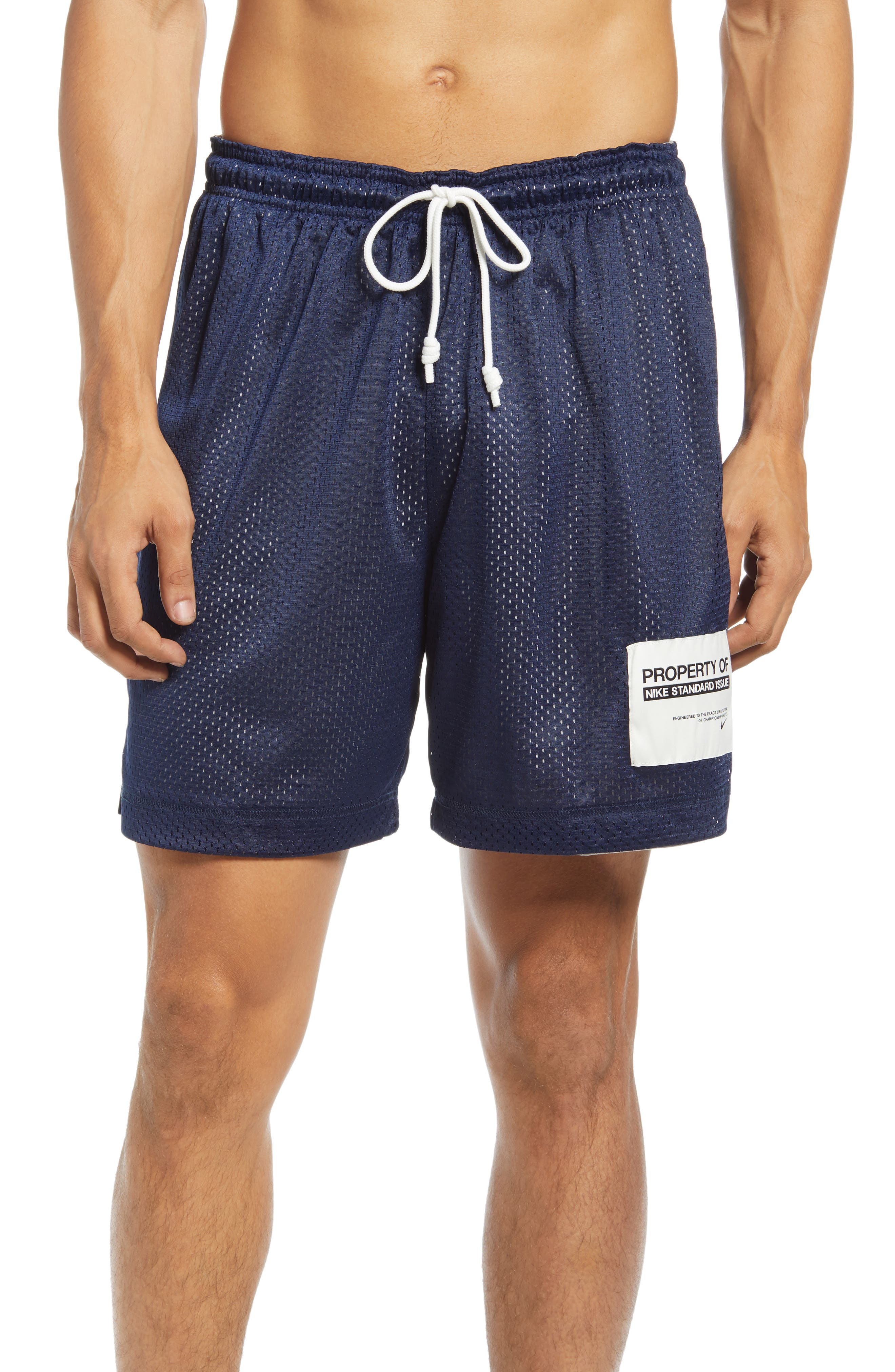 nike standard logo shorts grey