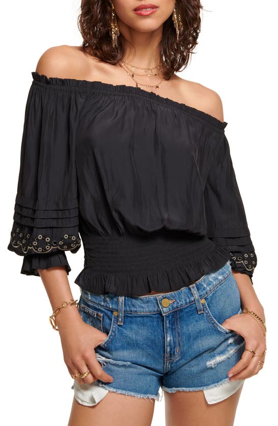 RAMY BROOK CLARA OFF THE SHOULDER BLOUSE