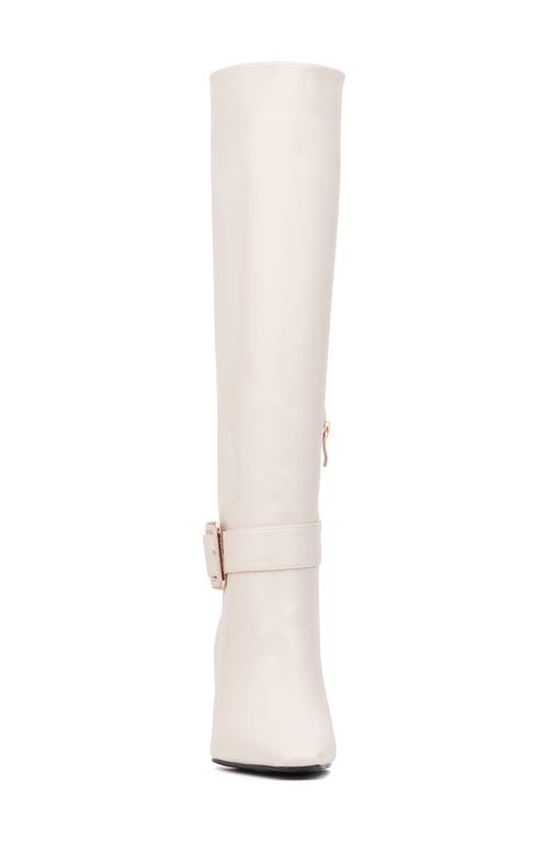 Torgeis Tall Belt Boot In Beige