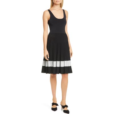 Theory Pleated Tank Dress, Size Petite - Black