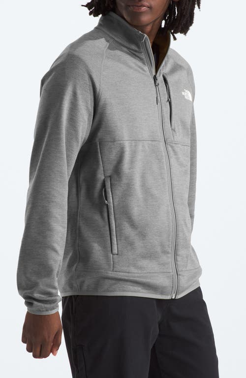 Shop The North Face Canyonlands Full Zip Jacket In Tnf Medium Grey Heather