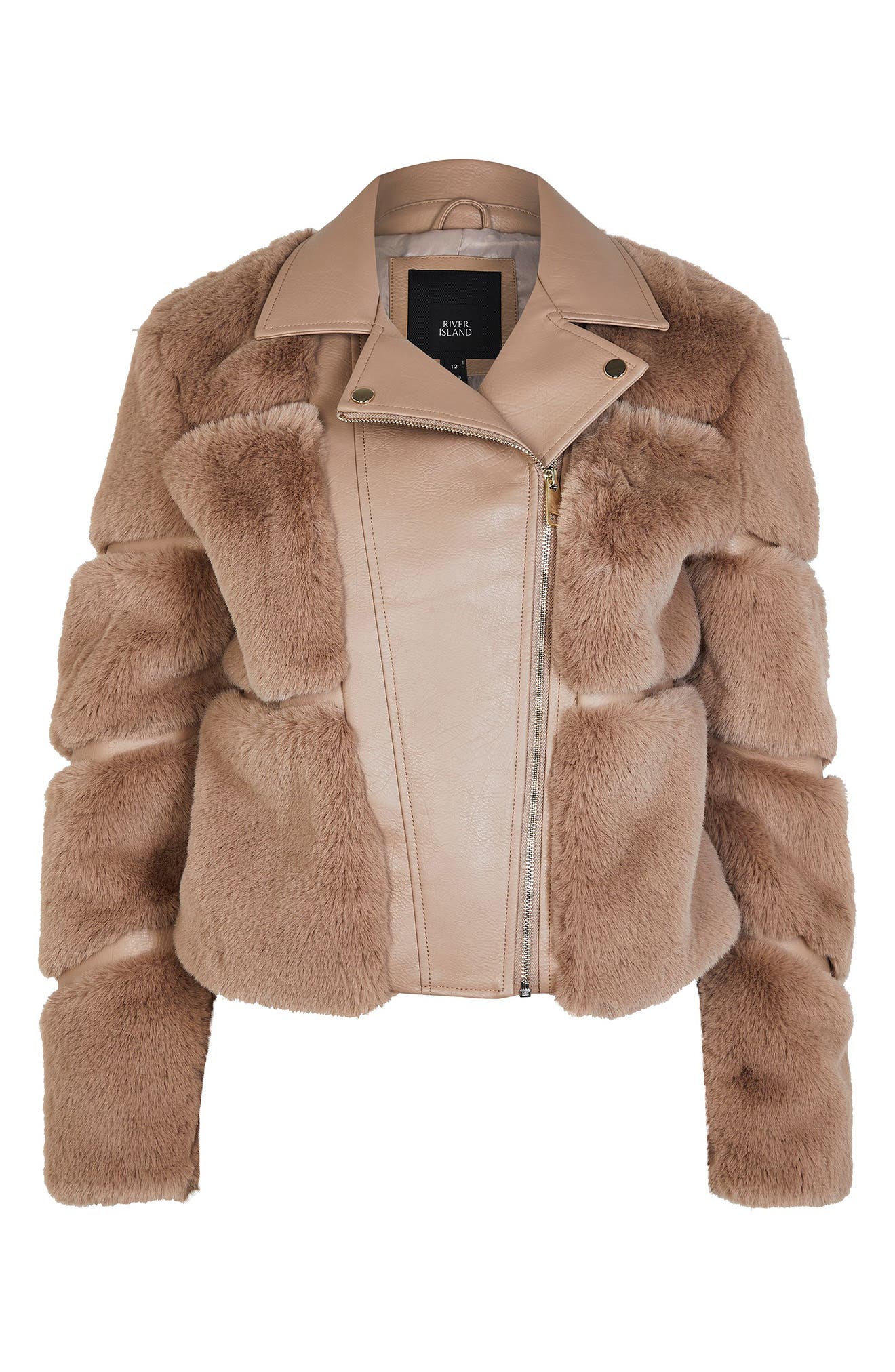 river island faux leather coats & jackets