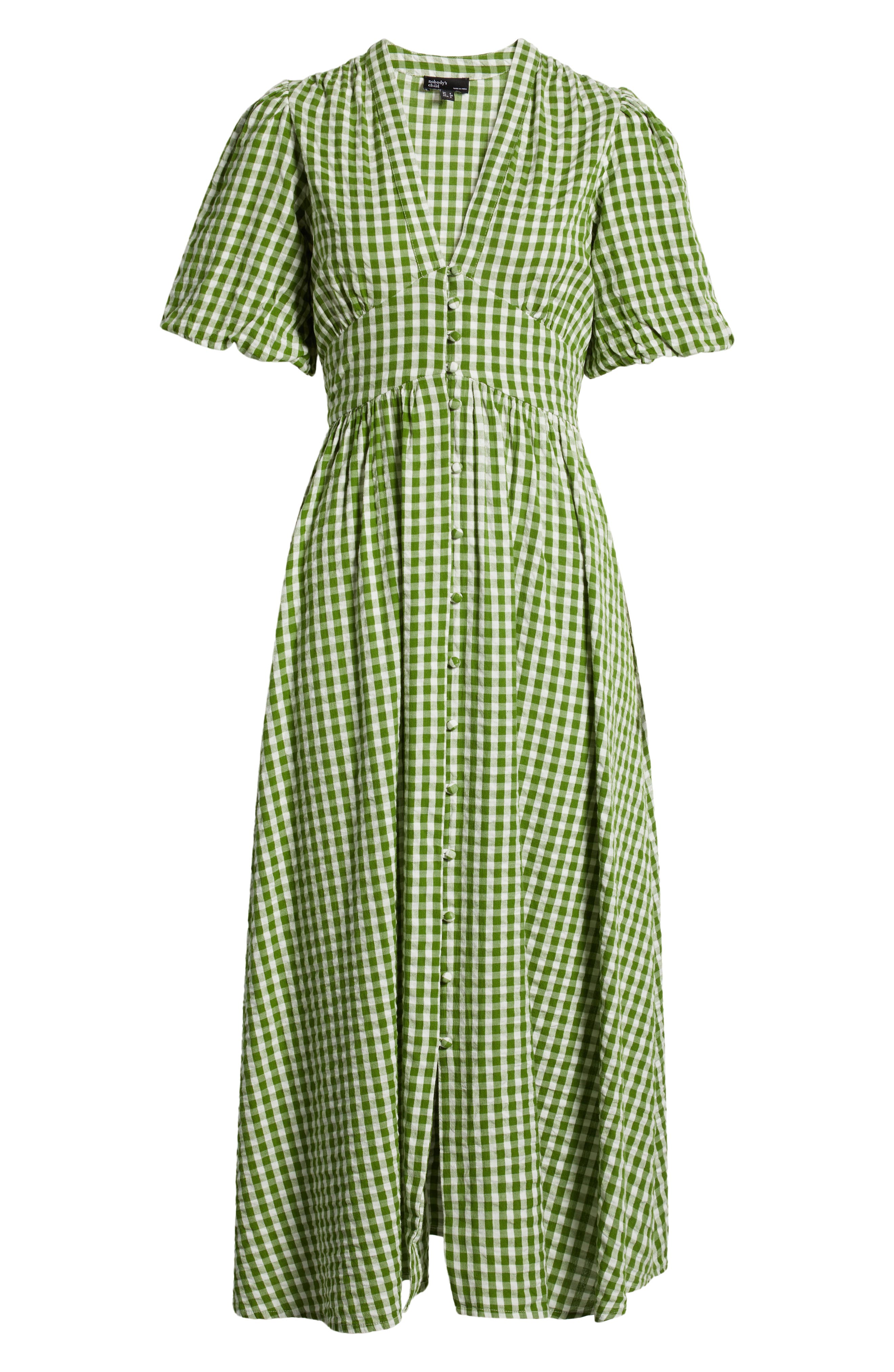 topshop green gingham dress TUNIC DRESS IN DARK GREEN – 100% SILK SHOP