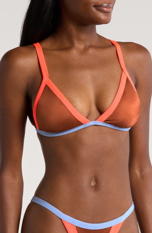 Maaji Amber Brown Rewind Reversible Bikini Top at Nordstrom,