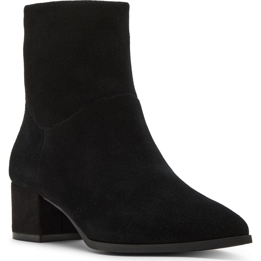 Blondo Amy Waterproof Ankle Bootie In Black Suede