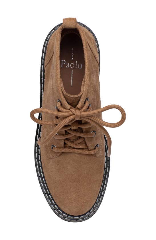 Linea Paolo Taylor Combat Boot In Whiskey