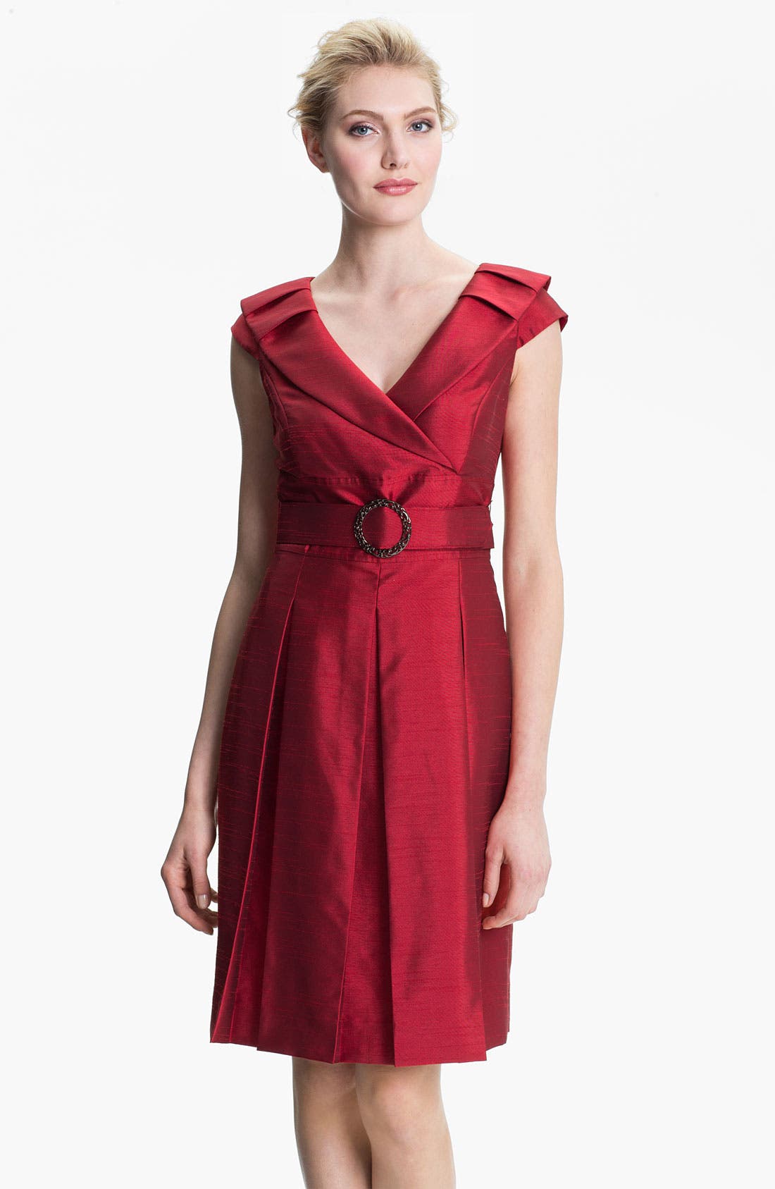 tahari portrait collar dress