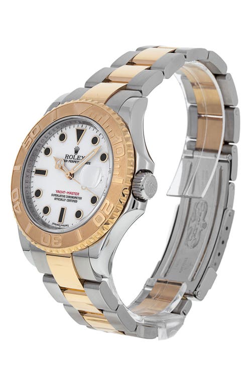 Shop Watchfinder & Co. Rolex  Yacht-master Automatic Bracelet Watch, 40mm In White