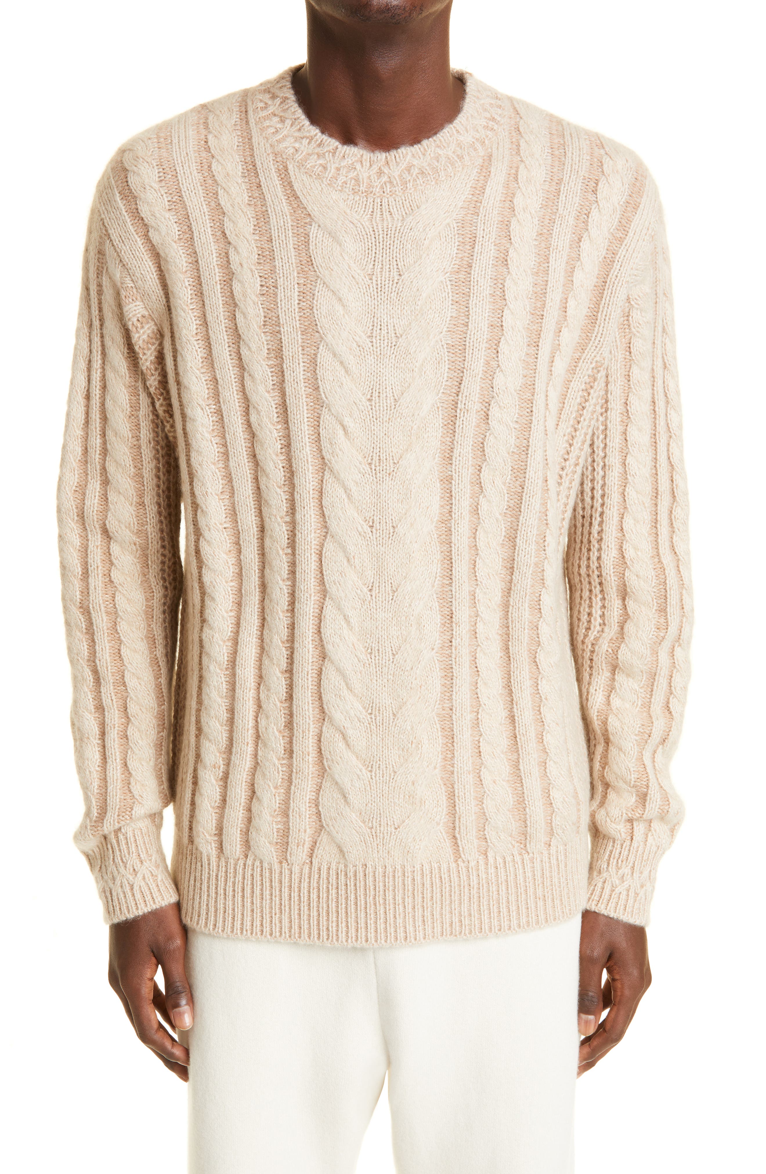 cable sweater mens