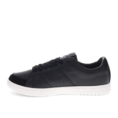 Pony Mens M-pro Low Perf Genuine Leather And Suede Premium Lace Up Athletic Sneaker Shoe In Black/white