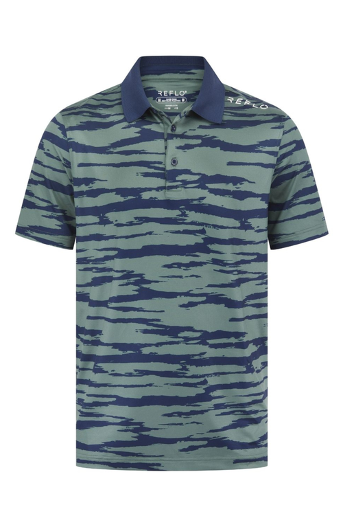 Reflo Tagus Performance Sustainable Polo In Coronet Blue