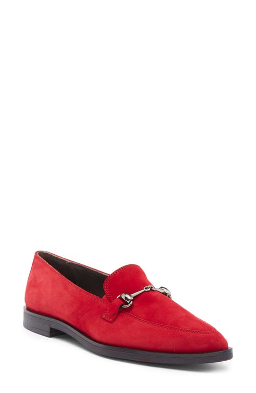 Shop Paul Green Wexler Pointed Toe Bit Loafer In Chili Suede