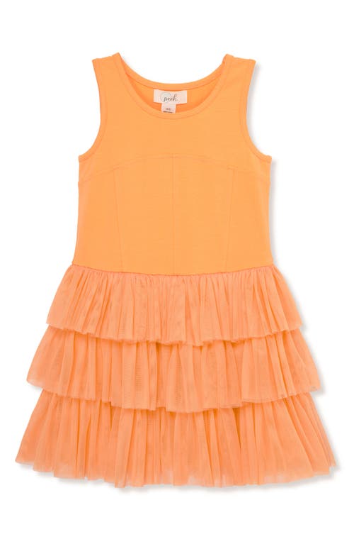 Peek Aren'T You Curious Kids' Tiered Ballerina Dress Pale Orange at Nordstrom,