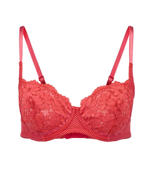 Shop Adore Me Roxanne Unlined Balconette Bra In Dark Orange