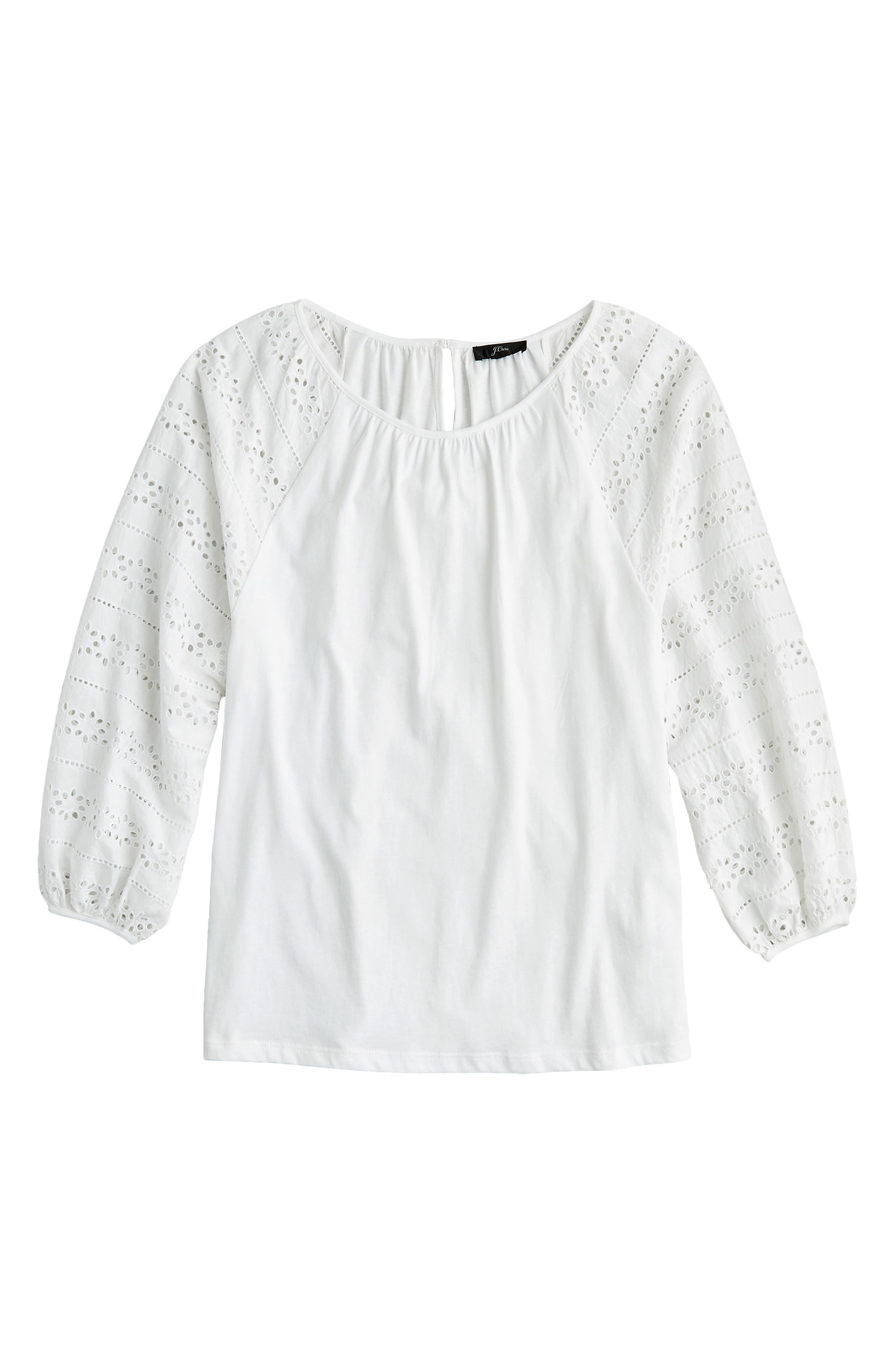 j crew eyelet back sweatshirt