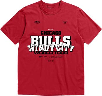 Chicago Bulls Logo Jogger from Homage. | Red | Vintage Apparel from Homage.
