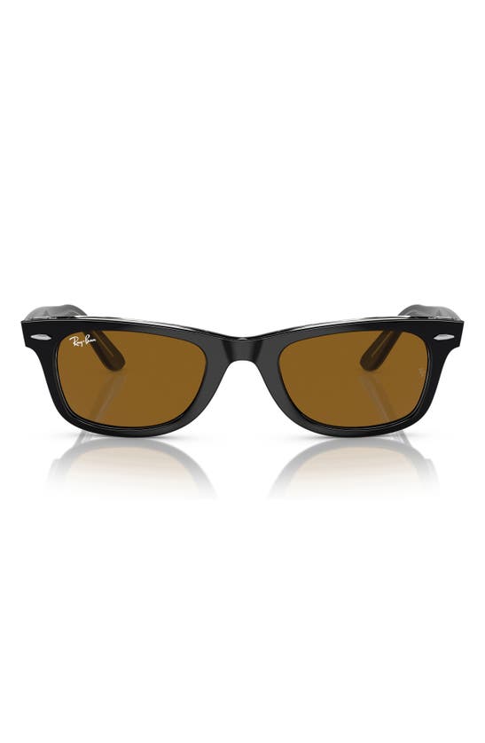 Ray Ban Classic 50mm Wayfarer Sunglasses In Brown