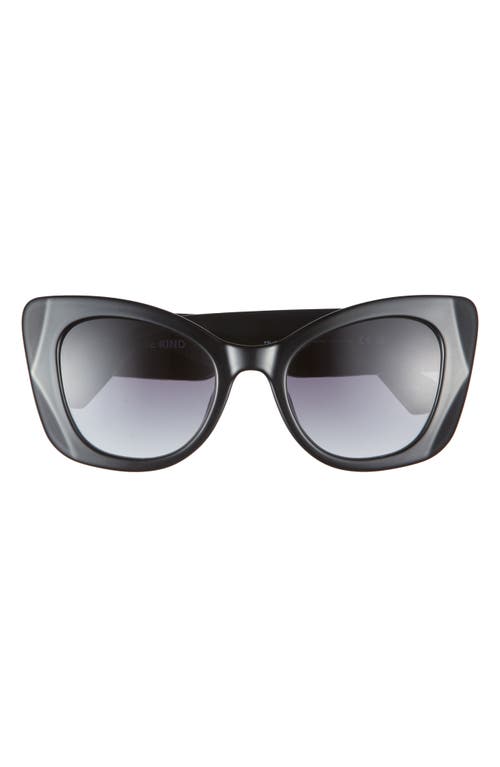 52mm Gradient Cat Eye Sunglasses in Lbs/Gray Gradient