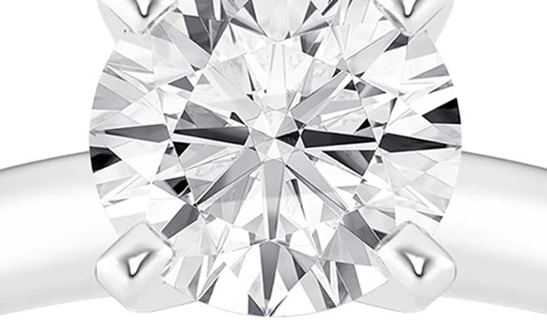 Shop Badgley Mischka Collection 14k Gold Round Cut Lab-created Diamond Ring In Platinum