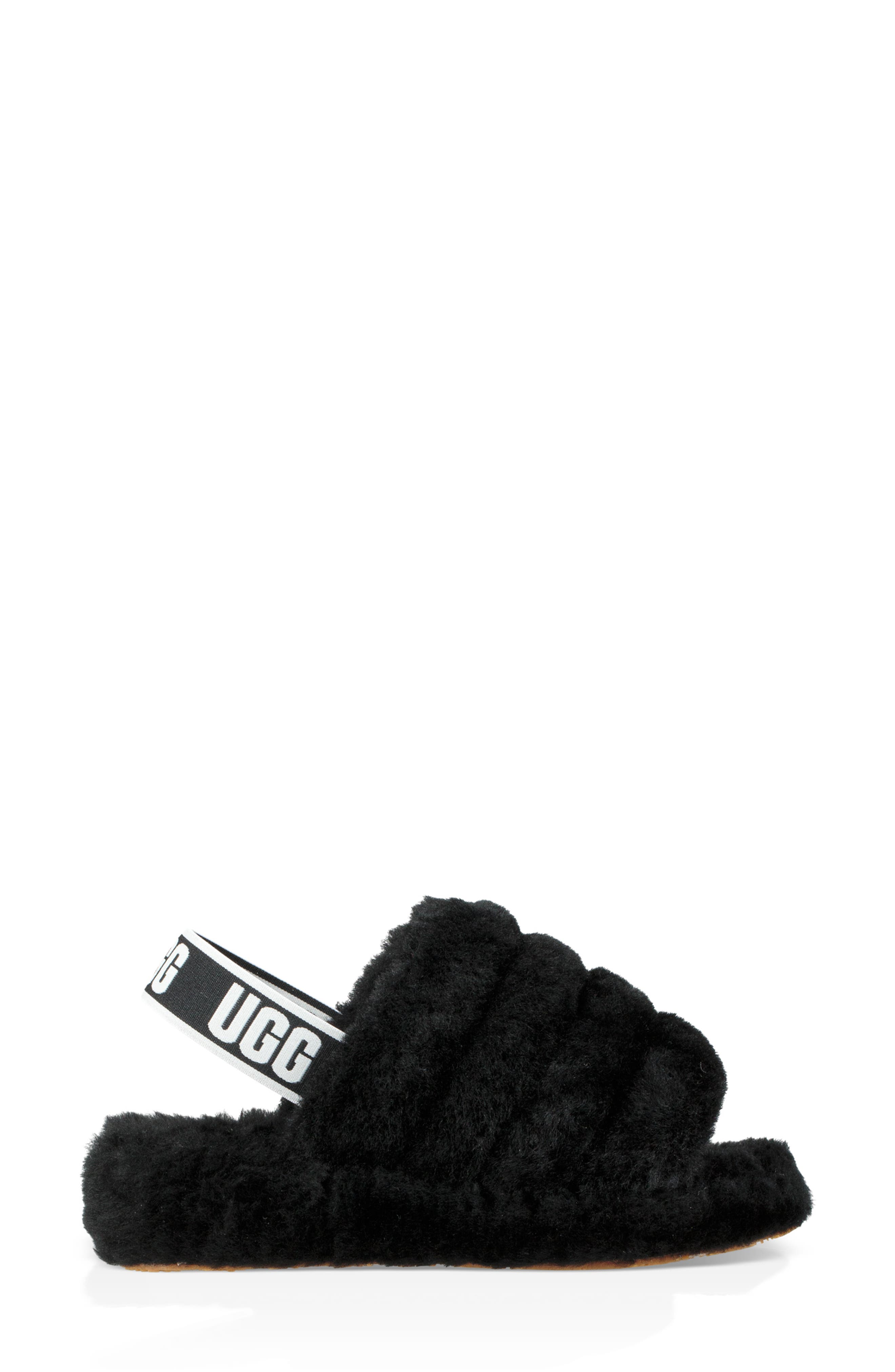 ugg fluffy shearling slipper