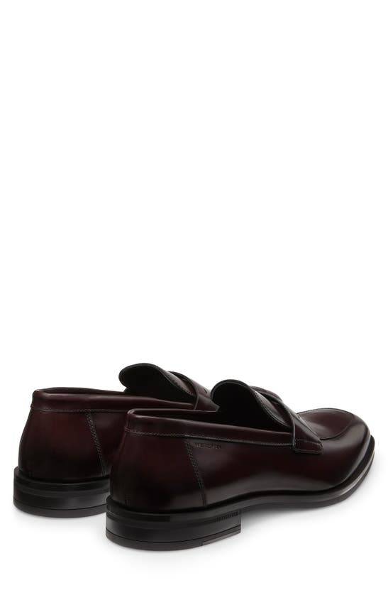 Shop Stuart Weitzman Club Classic Penny Loafer In Burgundy