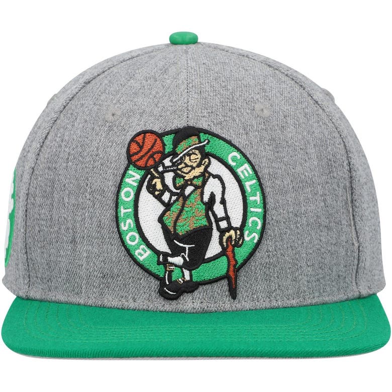 Shop Pro Standard Gray/kelly Green Boston Celtics Classic Logo Two-tone Snapback Hat
