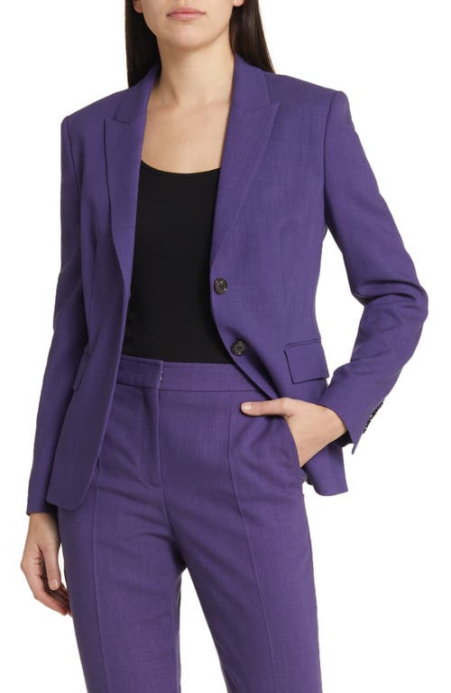 Juleah Two-Button Blazer in Mulberry