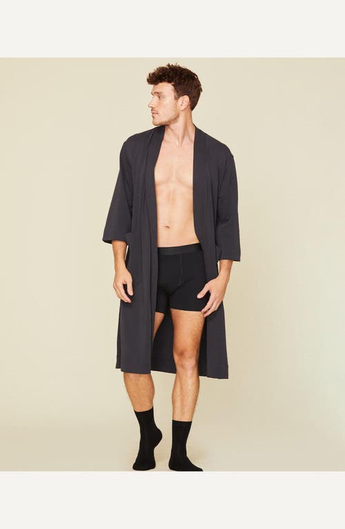 Shop Subset Essential Robe In Graphite