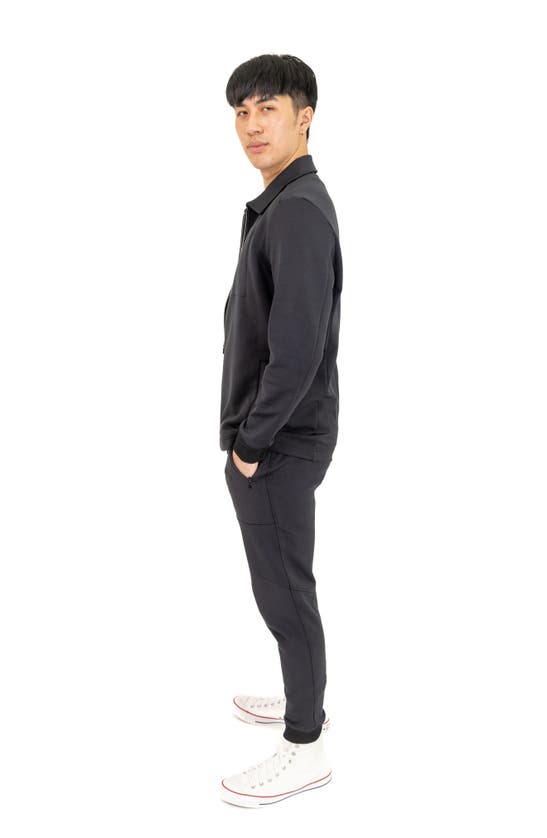 Pino By Pinoporte Stretch Cotton Blend Jacket In Black