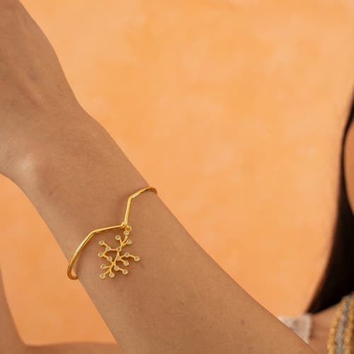 Dhwani Bhansal Auro Bracelet In Gold Plated