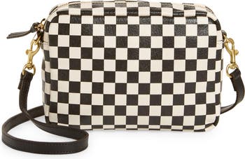 Clare V. Midi Sac Checkerboard Leather Crossbody Bag