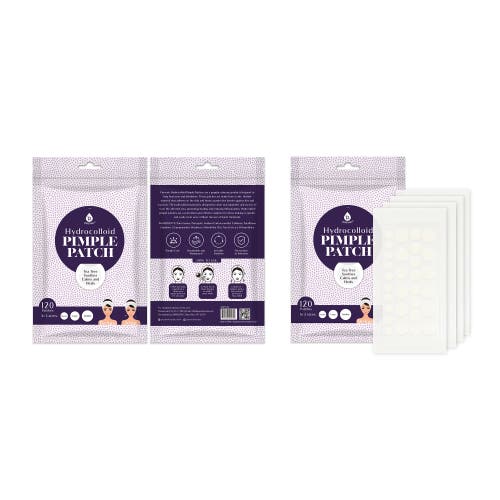 Pursonic Hydrocolloid Pimple Patch, 120-count, Multi Size Acne Solution In White