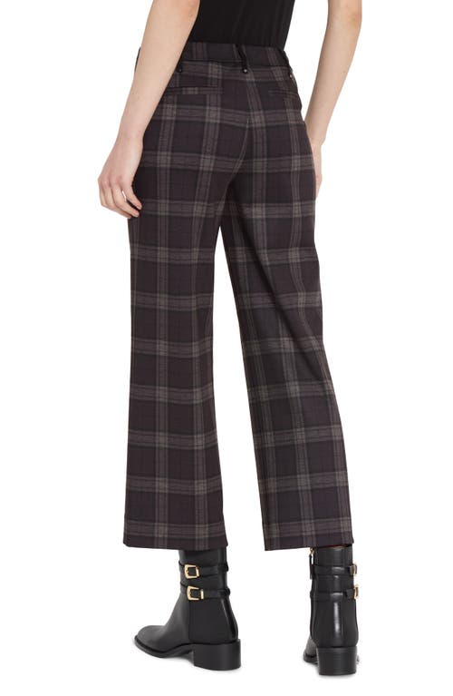 Shop Lyssé Livia Jacquard Crop Wide Leg Ponte Pants In Chicago Plaid